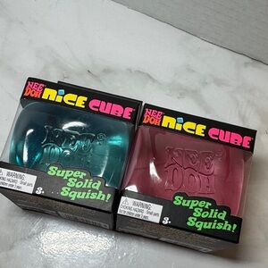 NeeDoh Nice Cube - Blue and Pink. New